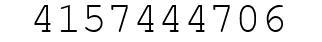 Number 4157444706.