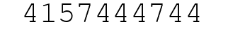 Number 4157444744.