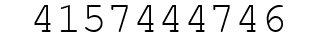 Number 4157444746.