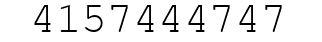 Number 4157444747.