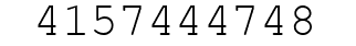 Number 4157444748.
