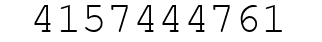 Number 4157444761.