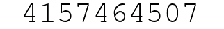 Number 4157464507.