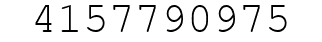 Number 4157790975.
