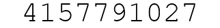 Number 4157791027.