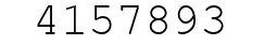 Number 4157893.