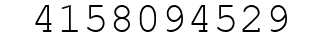 Number 4158094529.