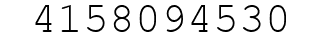 Number 4158094530.