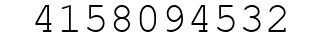 Number 4158094532.