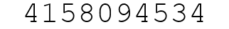 Number 4158094534.