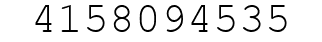 Number 4158094535.