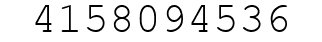 Number 4158094536.