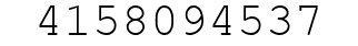 Number 4158094537.