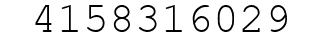 Number 4158316029.