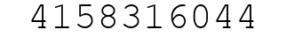 Number 4158316044.