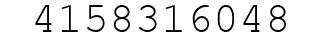 Number 4158316048.