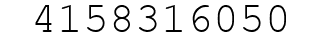 Number 4158316050.