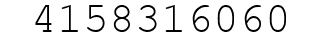 Number 4158316060.
