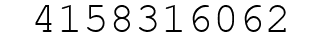 Number 4158316062.