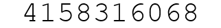 Number 4158316068.