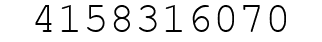 Number 4158316070.