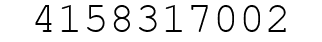 Number 4158317002.