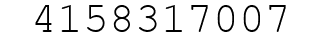 Number 4158317007.