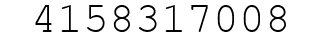 Number 4158317008.