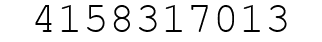 Number 4158317013.