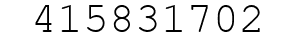 Number 415831702.
