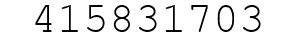 Number 415831703.