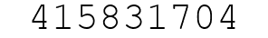 Number 415831704.