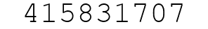 Number 415831707.