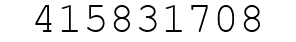 Number 415831708.