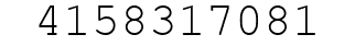 Number 4158317081.
