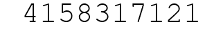 Number 4158317121.