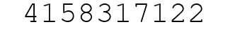 Number 4158317122.
