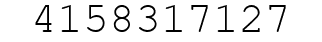 Number 4158317127.