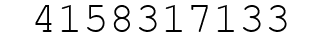 Number 4158317133.