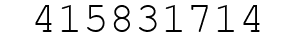 Number 415831714.