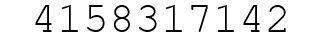 Number 4158317142.