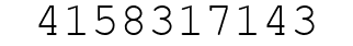 Number 4158317143.