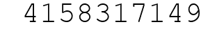 Number 4158317149.