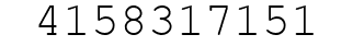 Number 4158317151.