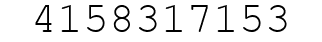 Number 4158317153.