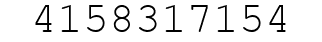 Number 4158317154.