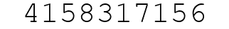 Number 4158317156.