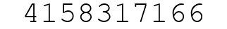Number 4158317166.