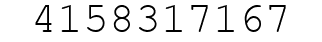 Number 4158317167.