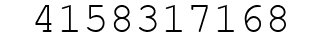 Number 4158317168.